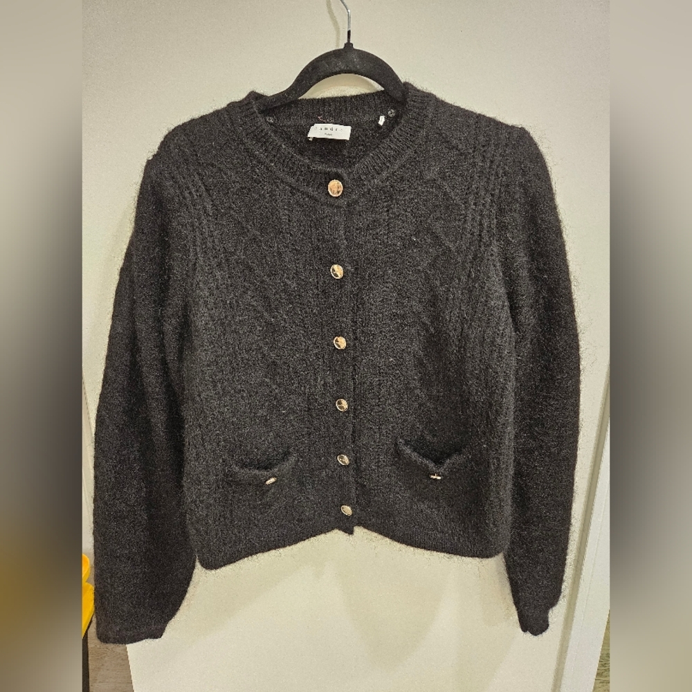 Sandro puff sleeves cardigan